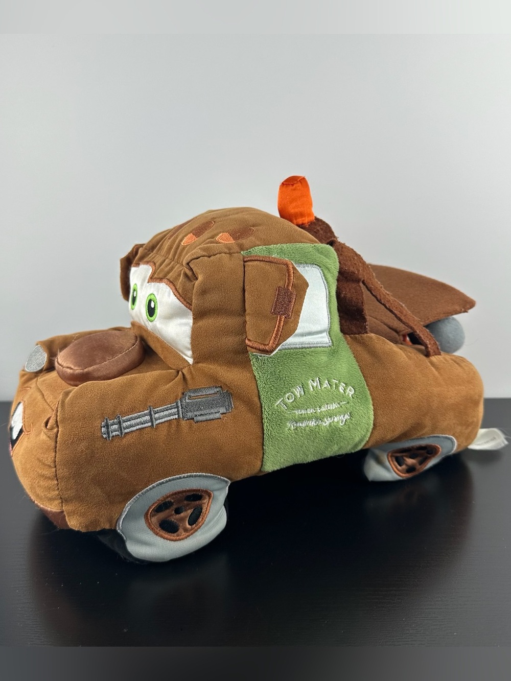 Disney Cars Rare Tow Mater MC Mater Spy Car 12” Plush PLEASE READ Description